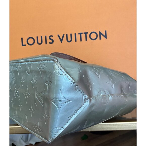 Louis Vuitton Monogram Vernis Bedford Handbag With Leather Handles - Silver & Br - Picture 8 of 12